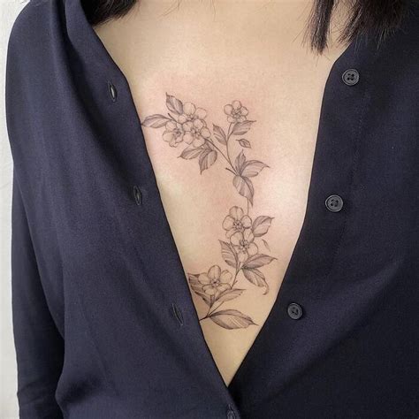 sternum tattoo women|sternum tattoo female.